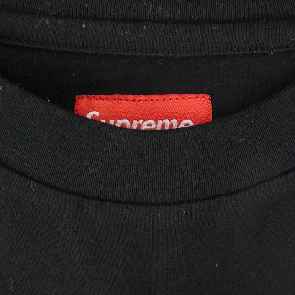 Supreme シュプリーム SMALL BOXLOGO スモール ボックスロゴ ワッペン 長袖 Tシャツ ロンT ブラック系 M【中古】