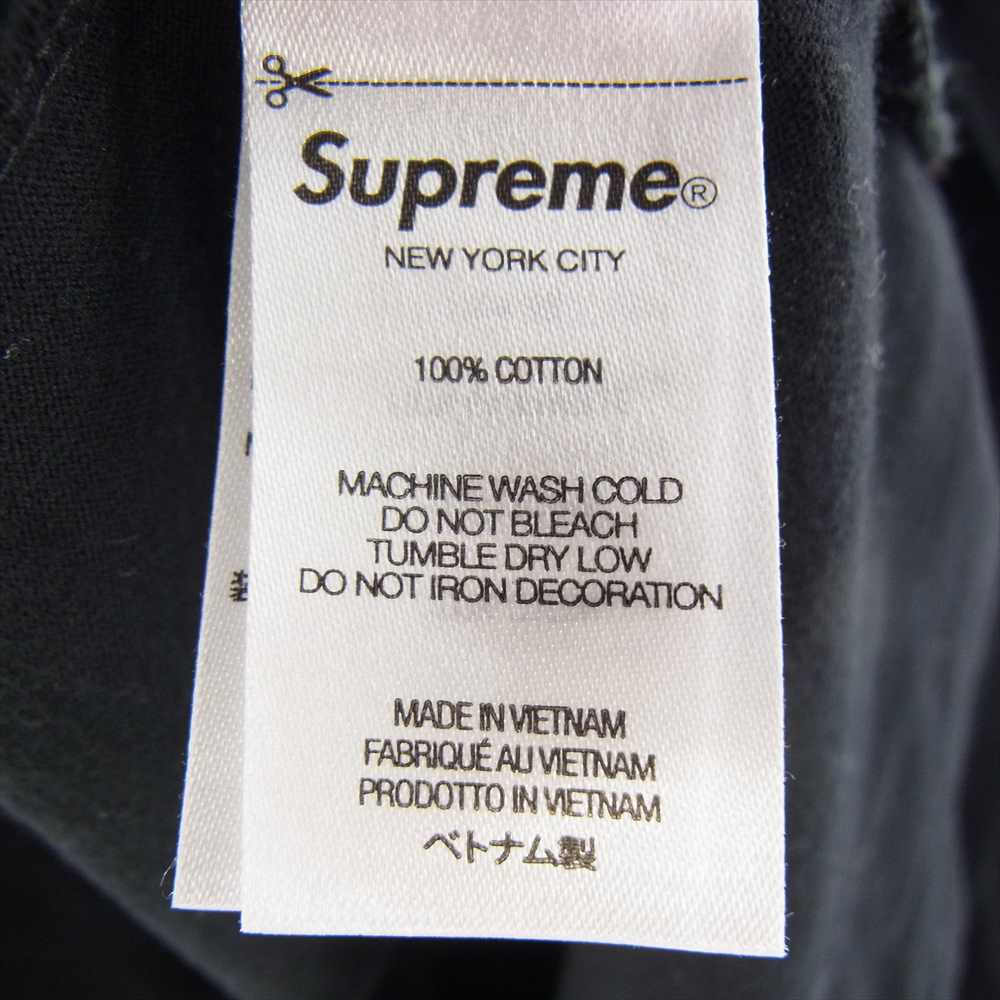 Supreme シュプリーム SMALL BOXLOGO スモール ボックスロゴ ワッペン 長袖 Tシャツ ロンT ブラック系 M【中古】