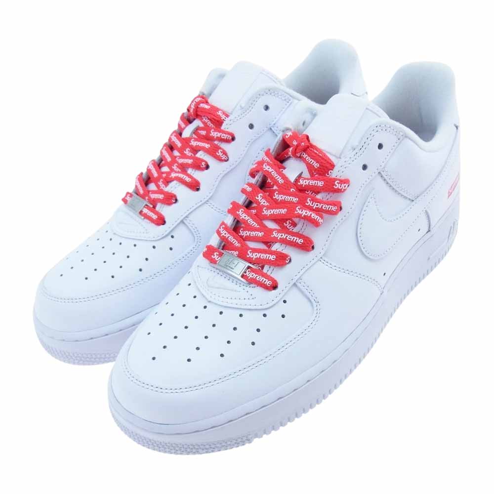 Supreme シュプリーム CU9225-100 × NIKE AIR FORCE 1 LOW ホワイト  ホワイト系 US9.5(27.5cm)【新古品】【未使用】【中古】