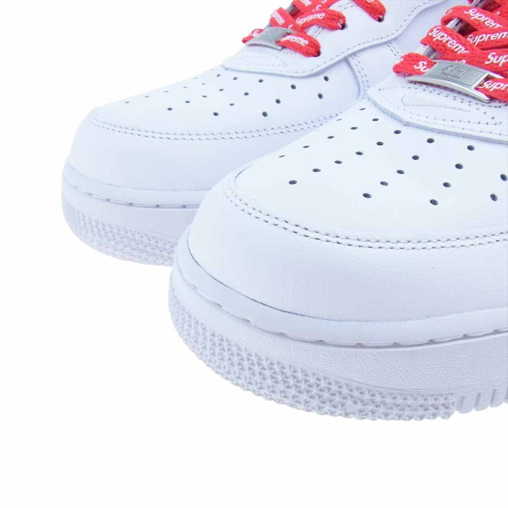 Supreme シュプリーム CU9225-100 × NIKE AIR FORCE 1 LOW ホワイト  ホワイト系 US9.5(27.5cm)【新古品】【未使用】【中古】