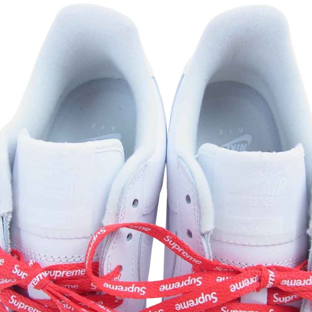 Supreme シュプリーム CU9225-100 × NIKE AIR FORCE 1 LOW ホワイト  ホワイト系 US9.5(27.5cm)【新古品】【未使用】【中古】