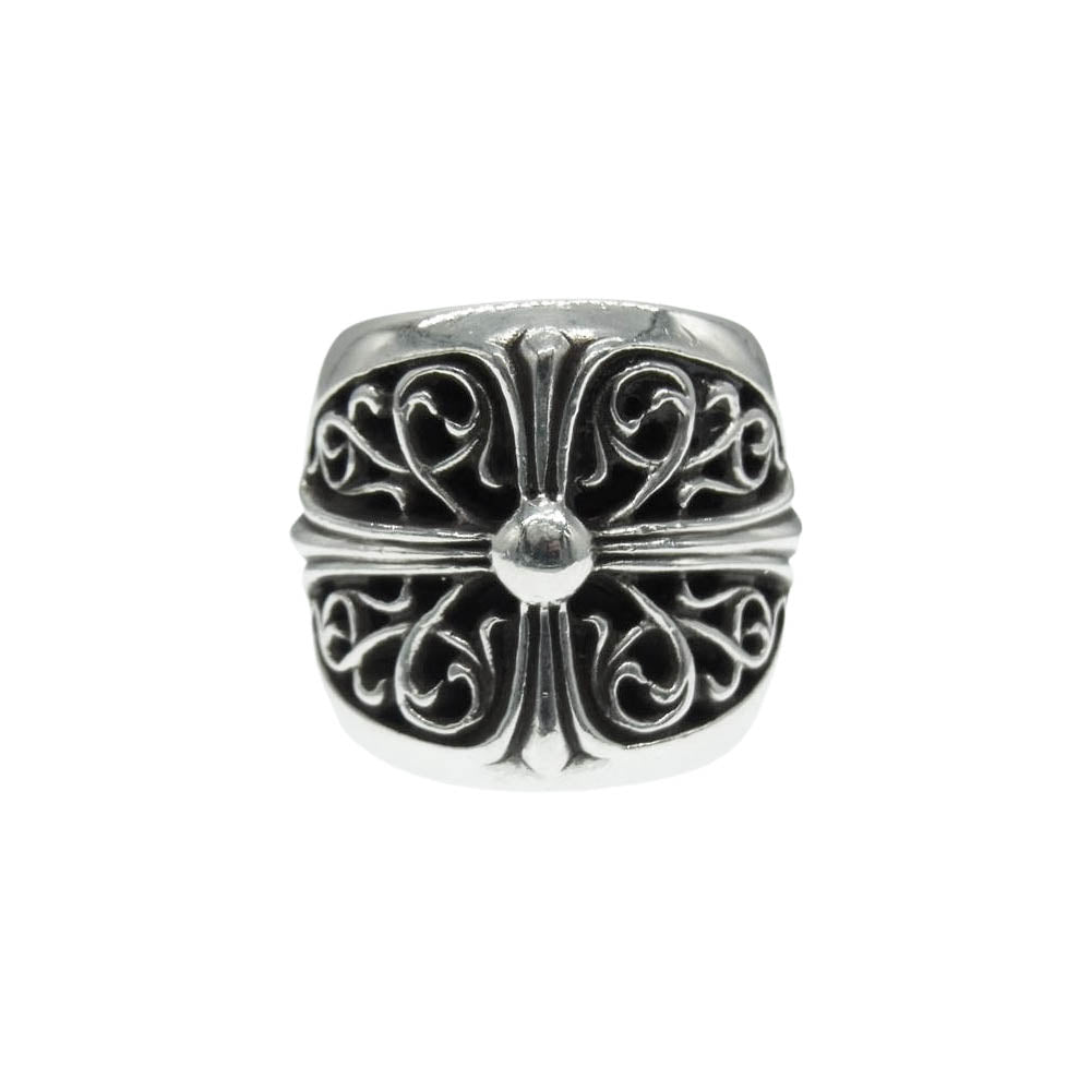 CHROME HEARTS クロムハーツ（原本無） CLASSIC OVAL クラシックオーバルクロス リング シルバー系【中古】