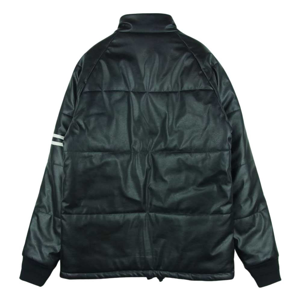 RUDE GALLERY BLACK REBEL ルードギャラリーブラックレーベル 18AW 中綿 レザー レーシング ジャケット 日本製 ブラック系 L【中古】