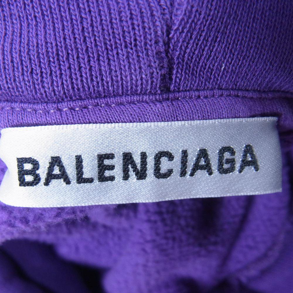 BALENCIAGA バレンシアガ 556113 18年 バックロゴ オーバーサイズ プル