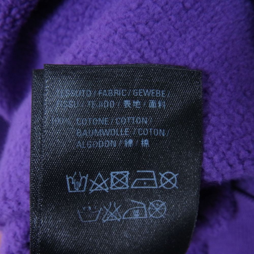 BALENCIAGA バレンシアガ 556113 18年 バックロゴ オーバーサイズ プルオーバー パーカー パープル系 S【美品】【中古】