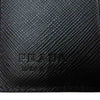 PRADA プラダ 二つ折り財布 カモ カードケース ブラック系【中古】