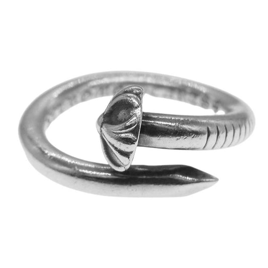 CHROME HEARTS クロムハーツ（原本有） NAIL CRSBALL クロスボール ネイル リング シルバー系【中古】