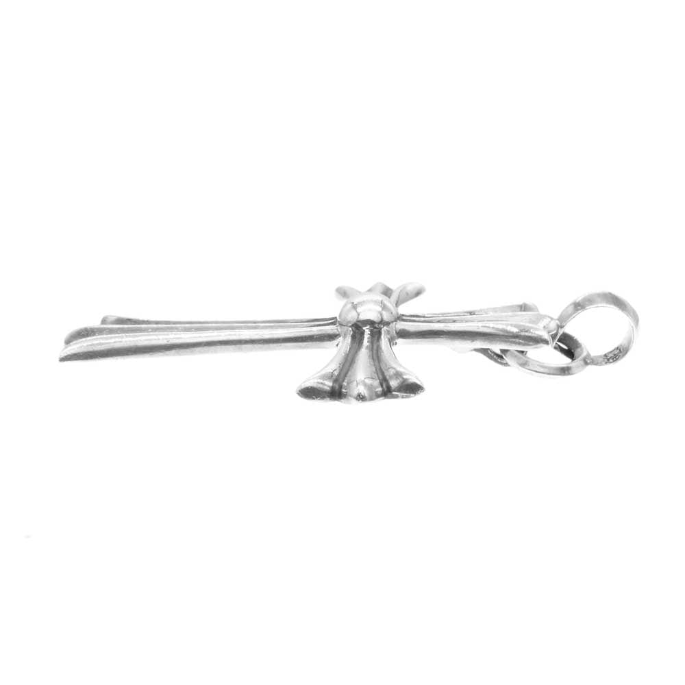 CHROME HEARTS クロムハーツ（原本無） ラージ CHクロス プレーン ベイル ペンダント  シルバー系【中古】