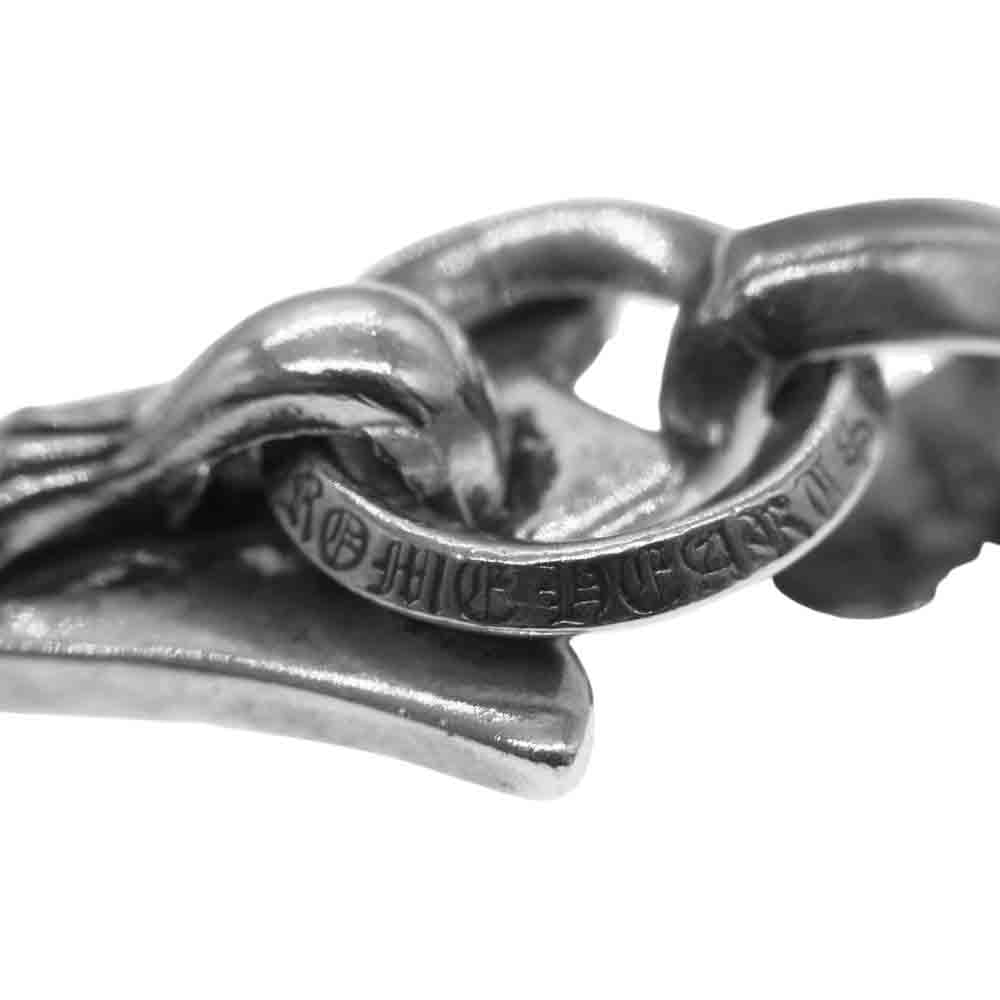 CHROME HEARTS クロムハーツ（原本無） ラージ CHクロス プレーン ベイル ペンダント  シルバー系【中古】