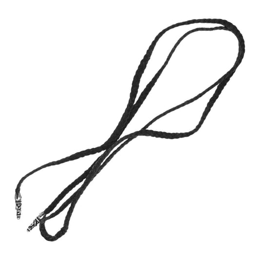 CHROME HEARTS クロムハーツ（原本無） スクロール レザーブレード ネックレス ブラック系【中古】