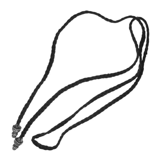 CHROME HEARTS クロムハーツ（原本無） ボロチップ レザーブレード ネックレス ブラック系【中古】