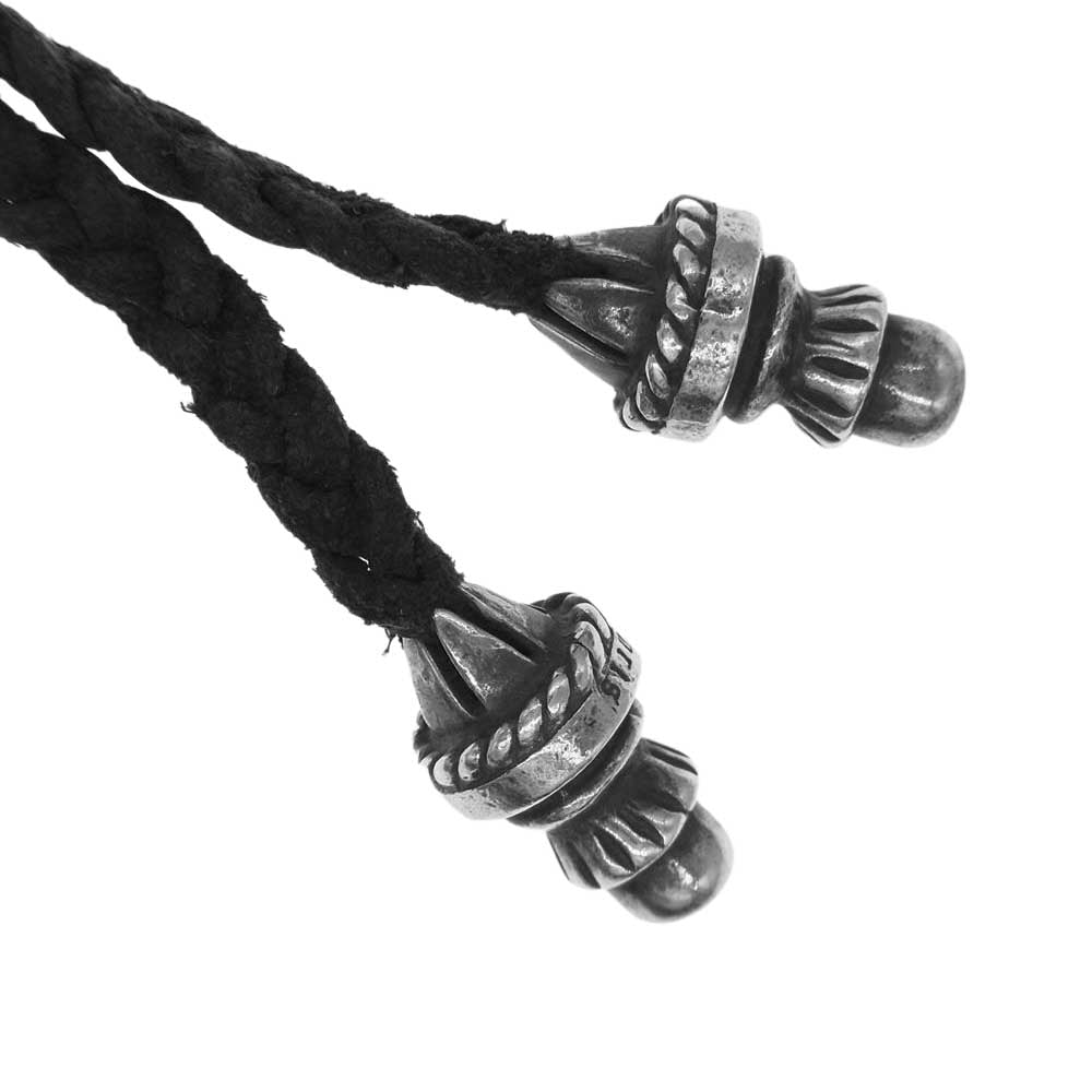 CHROME HEARTS クロムハーツ（原本無） ボロチップ レザーブレード ネックレス ブラック系【中古】