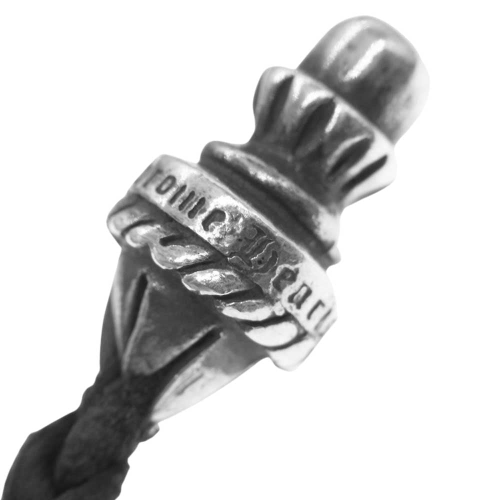 CHROME HEARTS クロムハーツ（原本無） ボロチップ レザーブレード ネックレス ブラック系【中古】