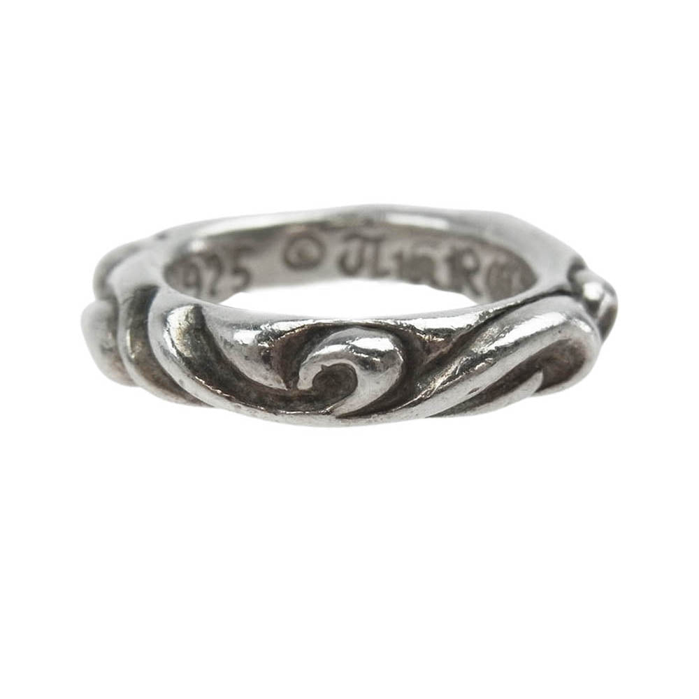 CHROME HEARTS クロムハーツ（原本無） スクロール バンド リング シルバー系 2号【中古】