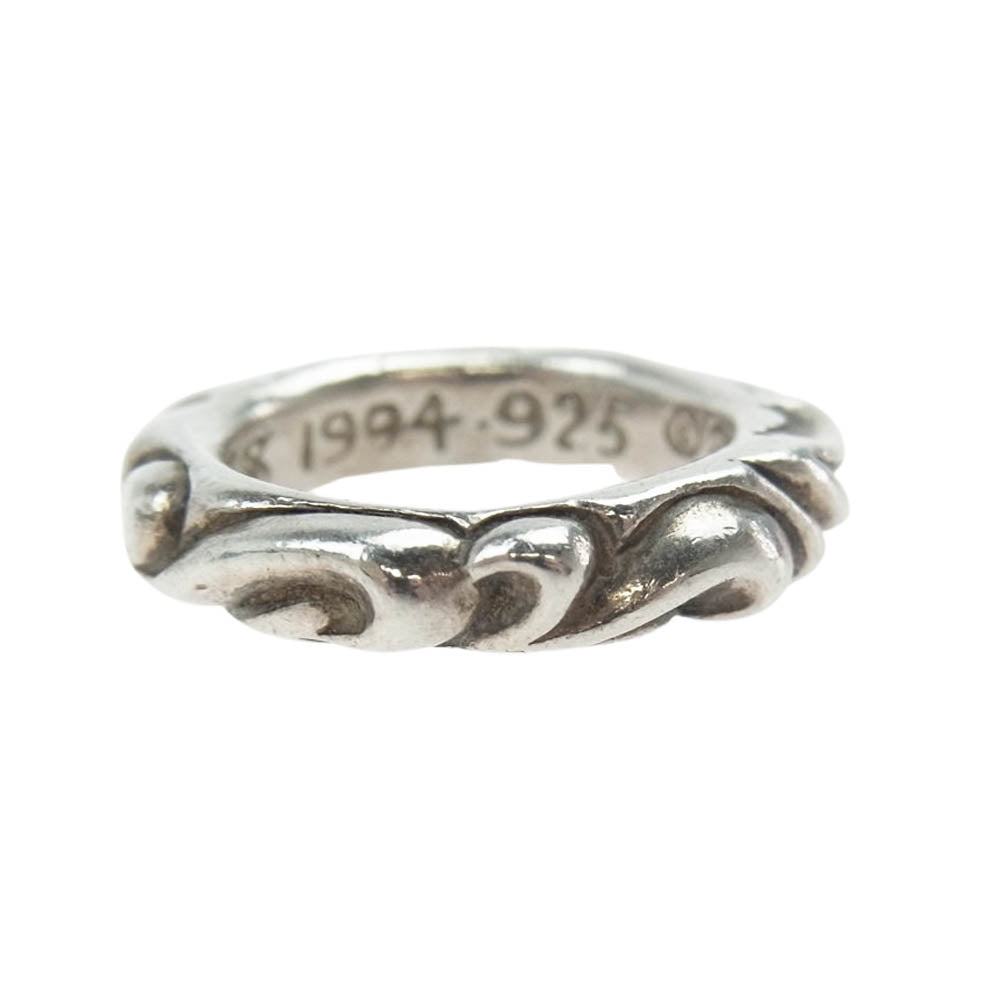 CHROME HEARTS クロムハーツ（原本無） スクロール バンド リング シルバー系 2号【中古】