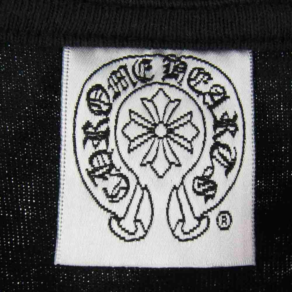 CHROME HEARTS クロムハーツ（原本無） ダガー プリント胸ポケット付 半袖 Tシャツ ブラック系 M【中古】
