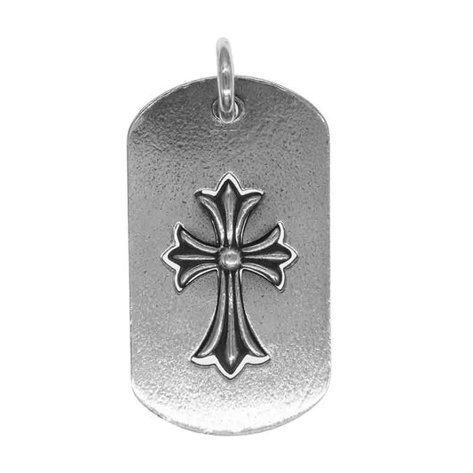 CHROME HEARTS クロムハーツ（原本無） カットアウト タイニークロス ラージ ドッグタグ シルバー系【中古】