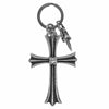 CHROME HEARTS クロムハーツ（原本無） CH CRS LG & No5 DGGR ラージクロス #5 ダガー キーリング シルバー系【中古】