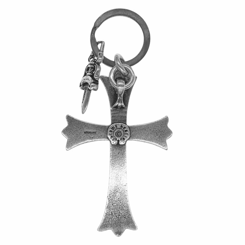 CHROME HEARTS クロムハーツ（原本無） CH CRS LG & No5 DGGR ラージクロス #5 ダガー キーリング シルバー系【中古】