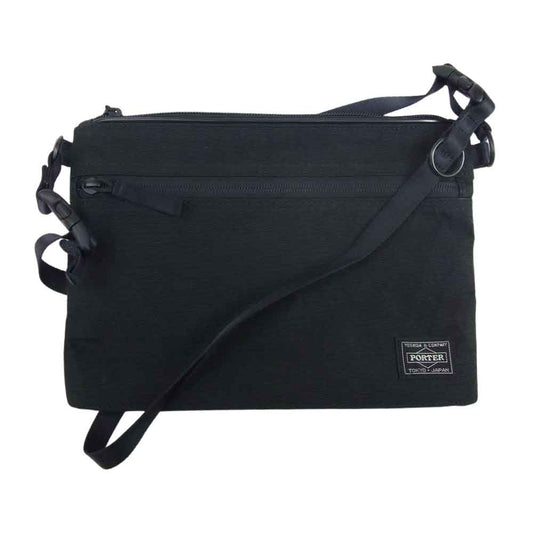 PORTER ポーター 吉田カバン HYBRID ハイブリッド SACOCHE サコッシュ ショルダーバッグ ブラック系【美品】【中古】