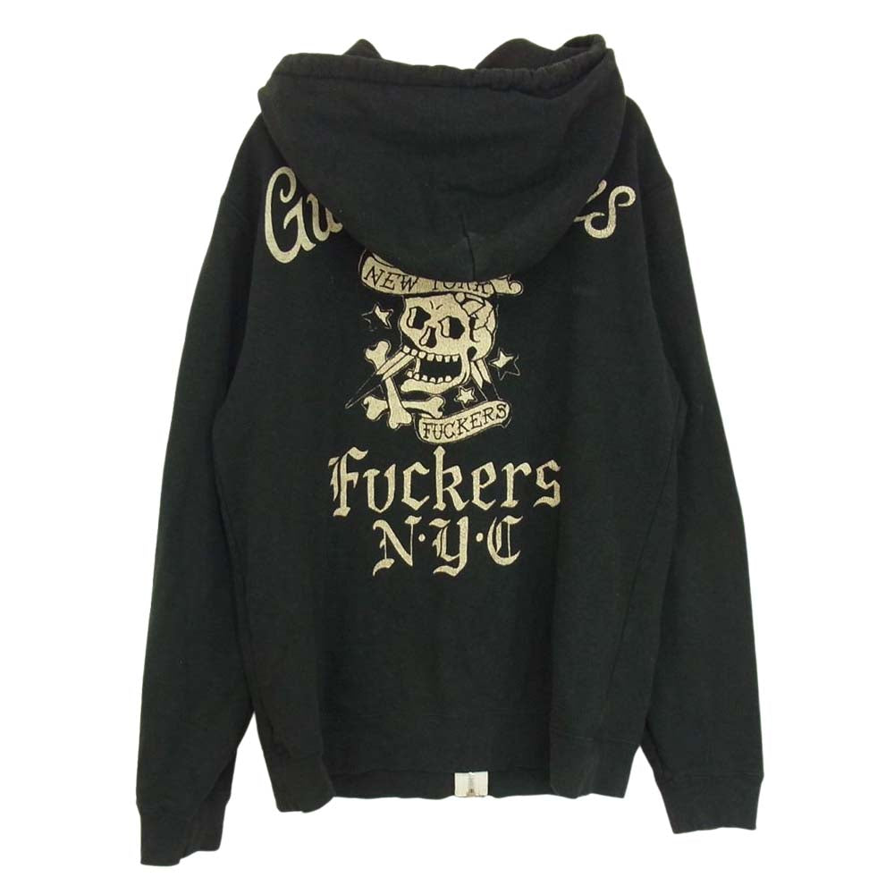 WACKO MARIA ワコマリア THE GUILTY PARTIES OUTRAGEOUS INC フルジップ パーカー ブラック系 L【中古】