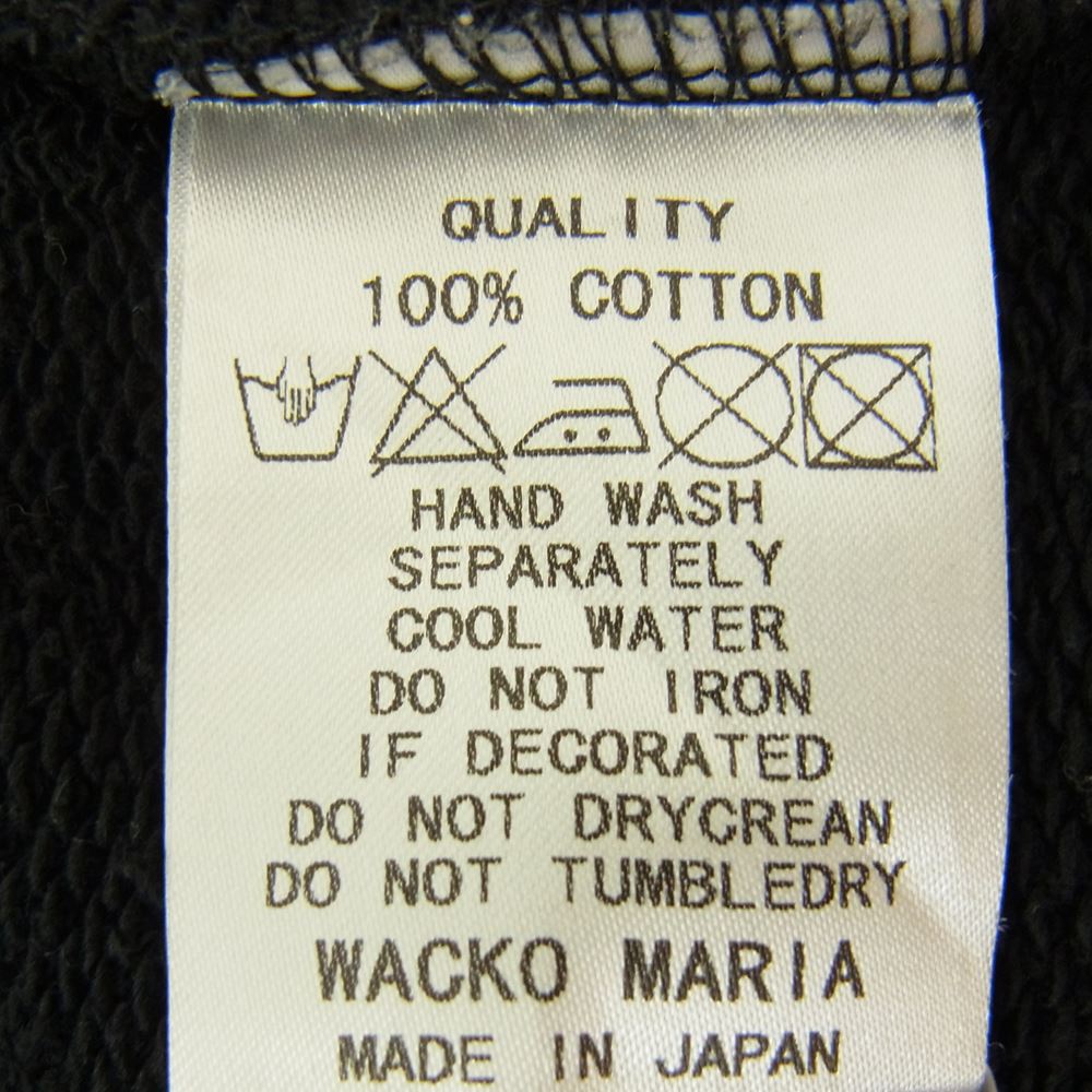WACKO MARIA ワコマリア THE GUILTY PARTIES OUTRAGEOUS INC フルジップ パーカー ブラック系 L【中古】