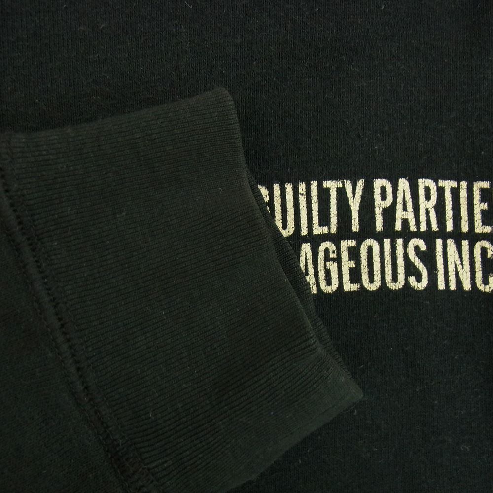 WACKO MARIA ワコマリア THE GUILTY PARTIES OUTRAGEOUS INC フルジップ パーカー ブラック系 L【中古】