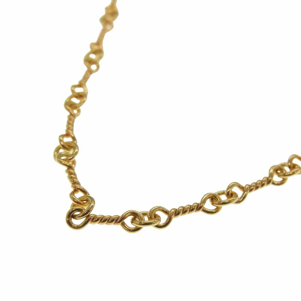 CHROME HEARTS クロムハーツ（原本有） 22K NECKCHAIN T20 ツイストチェーン 20インチ ゴールド系【中古】