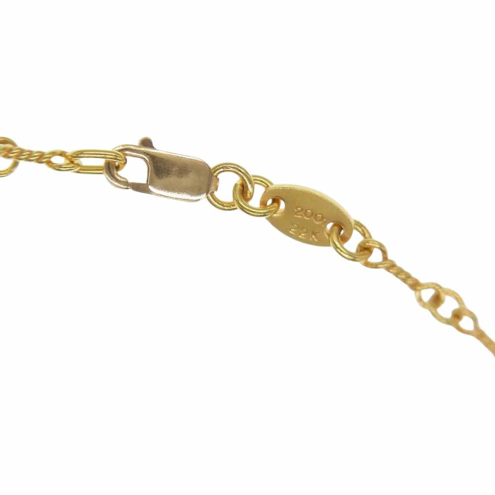 CHROME HEARTS クロムハーツ（原本有） 22K NECKCHAIN T20 ツイストチェーン 20インチ ゴールド系【中古】