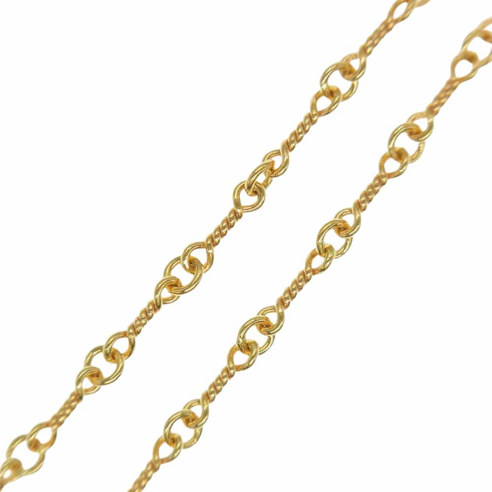 CHROME HEARTS クロムハーツ（原本有） 22K NECKCHAIN T20 ツイストチェーン 20インチ ゴールド系【中古】