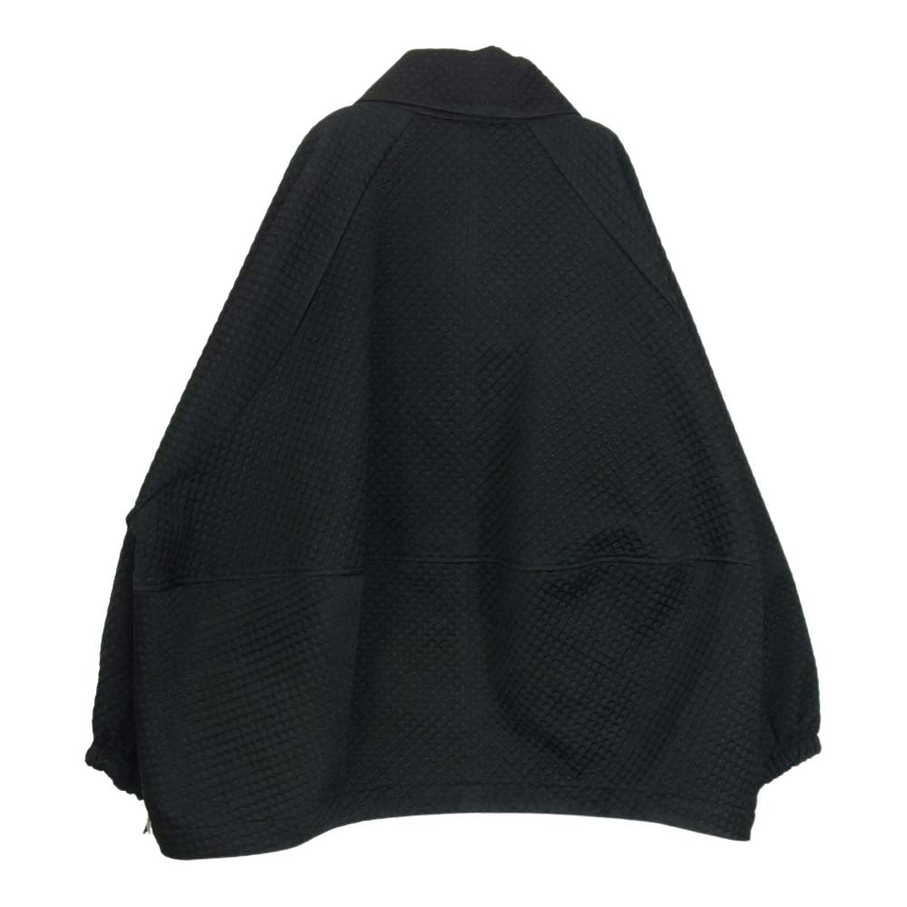 ENFOLD エンフォルド 300fa930-0610 BIG JACKET ジャガード ドロスト ビッグ ジャケット ブラック系 36【極上美品】【中古】