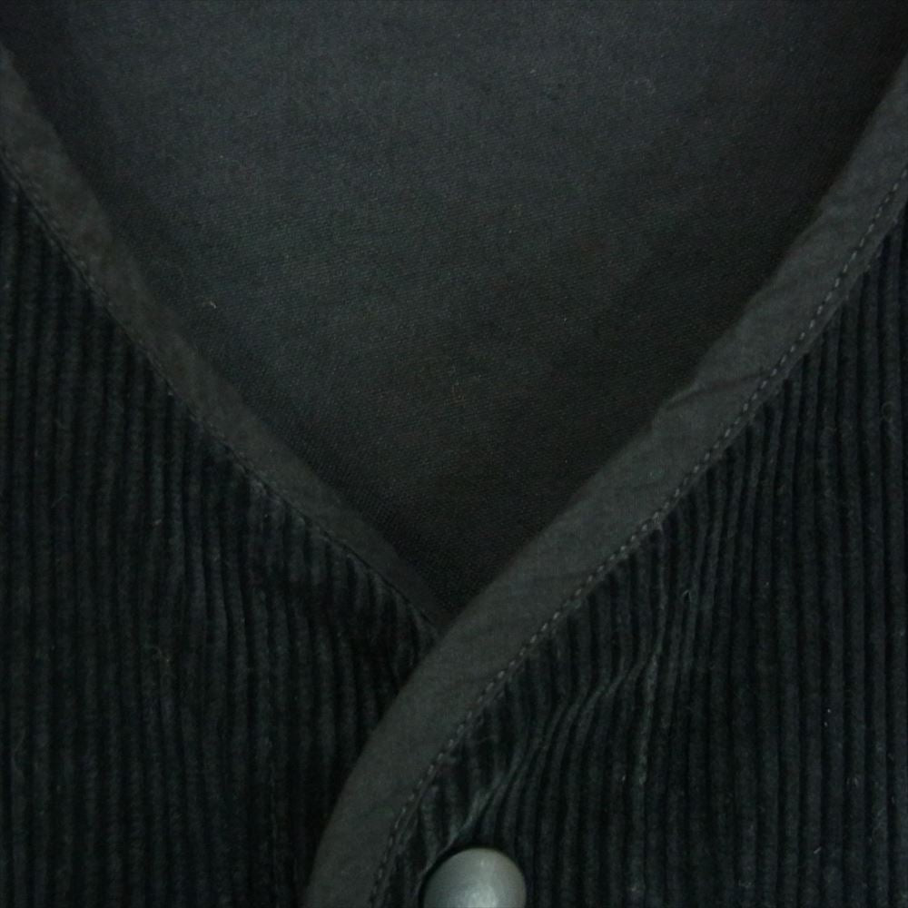 PORTER CLASSIC ポータークラシック 22AW CORDUROY MOLESKIN HYBRID CARDIGAN コーデュロイ モールスキン ハイブリッド カーディガン ブラック系 1【美品】【中古】