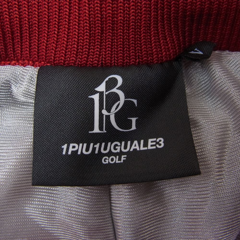 1piu1uguale3 ウノピュウノウグァーレトレ GRP001 POE113 GOLF ゴルフ 中綿 リブ パンツ レッド系 4【中古】