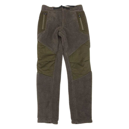 1piu1uguale3 ウノピュウノウグァーレトレ GRP002 POE114 GOLF ゴルフ ロゴプリント ボアフリース パンツ カーキ系 4【中古】