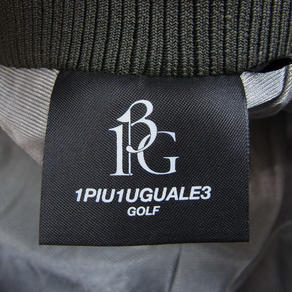1piu1uguale3 ウノピュウノウグァーレトレ GRP002 POE114 GOLF ゴルフ ロゴプリント ボアフリース パンツ カーキ系 4【中古】