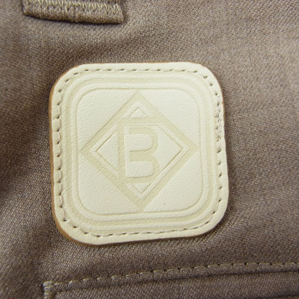 1piu1uguale3 ウノピュウノウグァーレトレ MRP186 WOL129 × Giab’s ARCHIVIO EASY ITALY TROUSERS PANTS イタリア製 ジャブス イージー タック テーパード トラウザー パンツ ベージュ ベージュ系 3【中古】