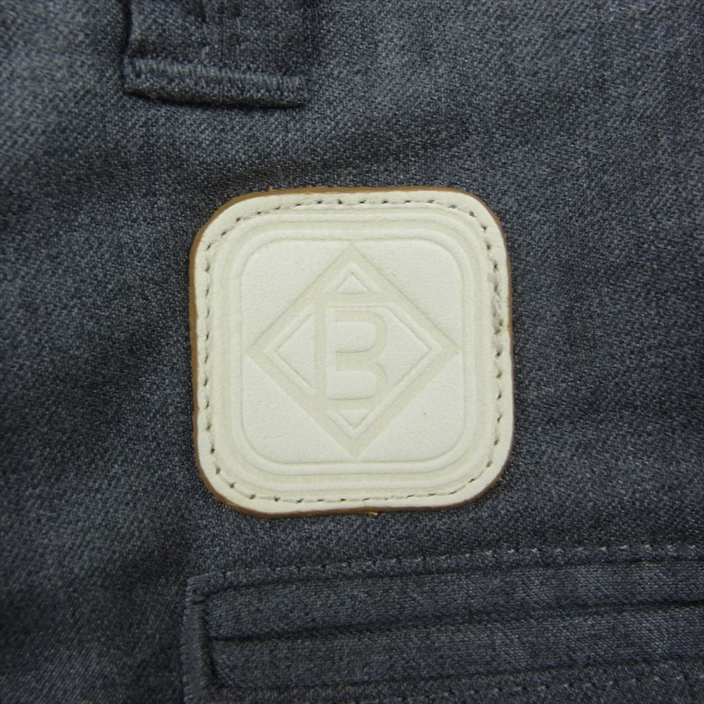 1piu1uguale3 ウノピュウノウグァーレトレ MRP186 WOL129 × Giab’s ARCHIVIO EASY ITALY TROUSERS PANTS イタリア製 ジャブス イージー タック テーパード トラウザー パンツ グレー グレー系 3【中古】