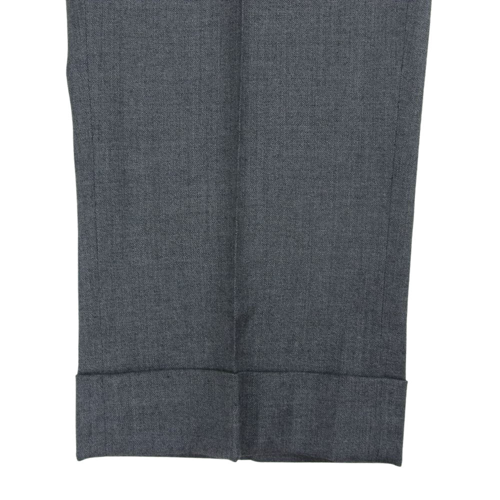 1piu1uguale3 ウノピュウノウグァーレトレ MRP186 WOL129 × Giab’s ARCHIVIO EASY ITALY TROUSERS PANTS イタリア製 ジャブス イージー タック テーパード トラウザー パンツ グレー グレー系 3【中古】