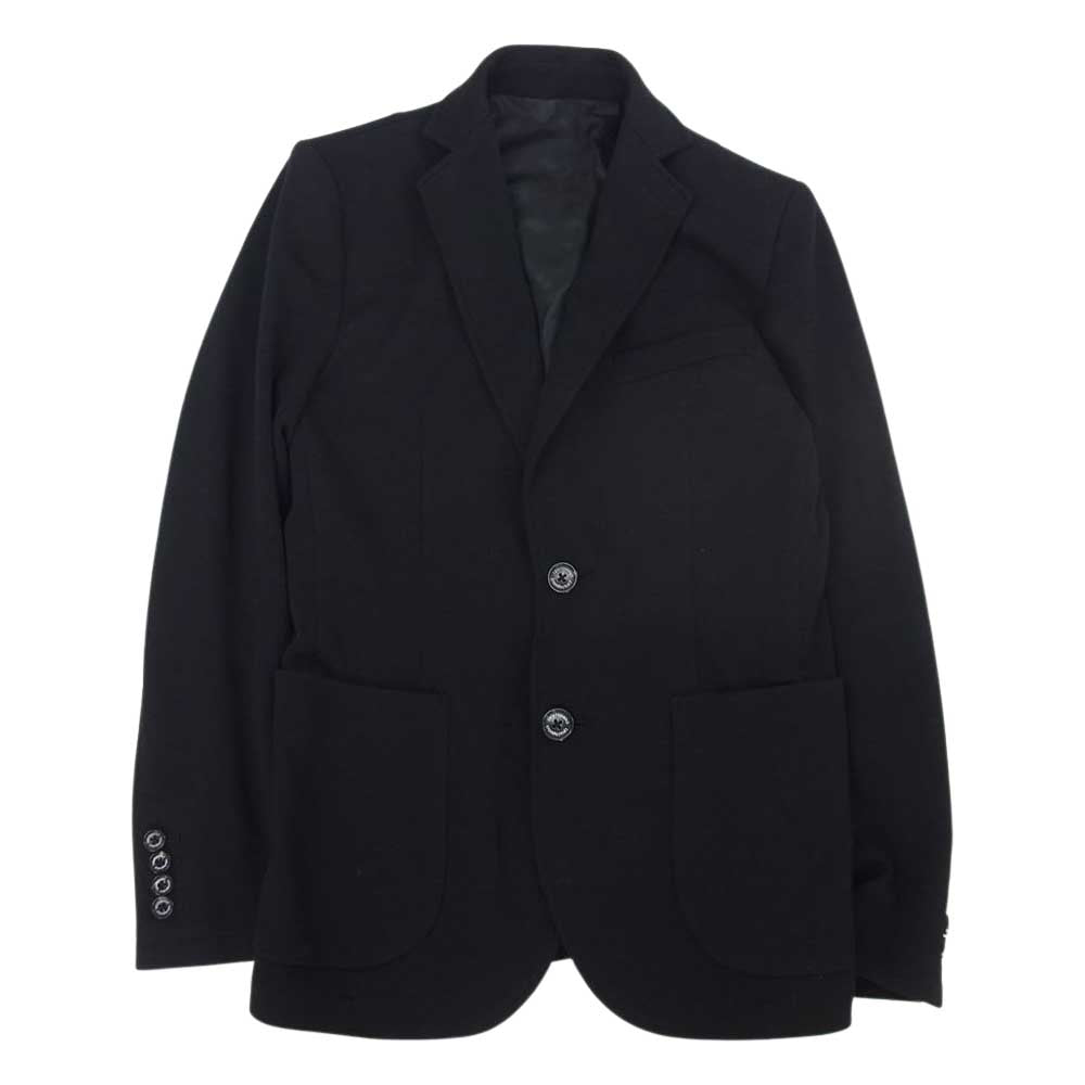 1piu1uguale3 ウノピュウノウグァーレトレ MRB535 POE272 HEATCLOTH JACKET ヒートクロス 2B テーラードジャケット ブラック ブラック系 3【中古】