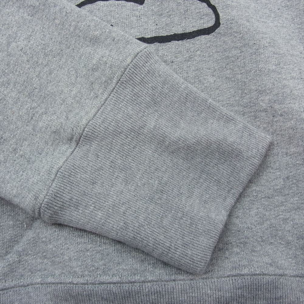 1piu1uguale3 ウノピュウノウグァーレトレ MRB485 COT315 x PEANUTS PULLOVER CREW NECK ピーナッツ スヌーピー プリント スパンコール プルオーバー クルーネック スウェット グレー グレー系 5【中古】