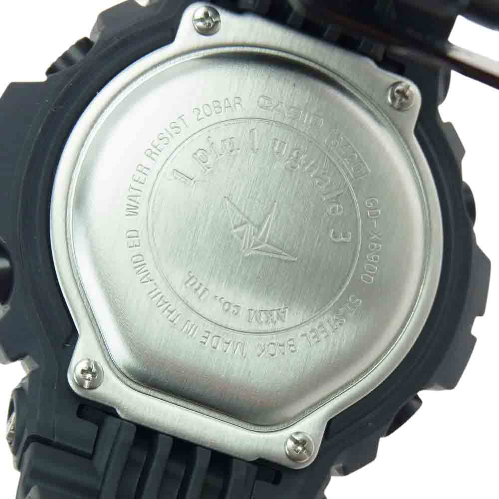 G-SHOCK ジーショック GD-X6900 1PIU1UGUALE3 ウノピゥウノウグァーレトレ CASIO カシオ 腕時計 コラボウォッチ ブラック系【極上美品】【中古】