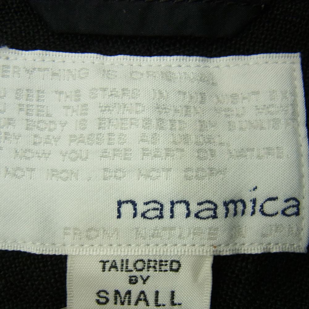 nanamica ナナミカ SUGS559 linen shirt リネン シャツ 半袖 ブラック系 S【中古】