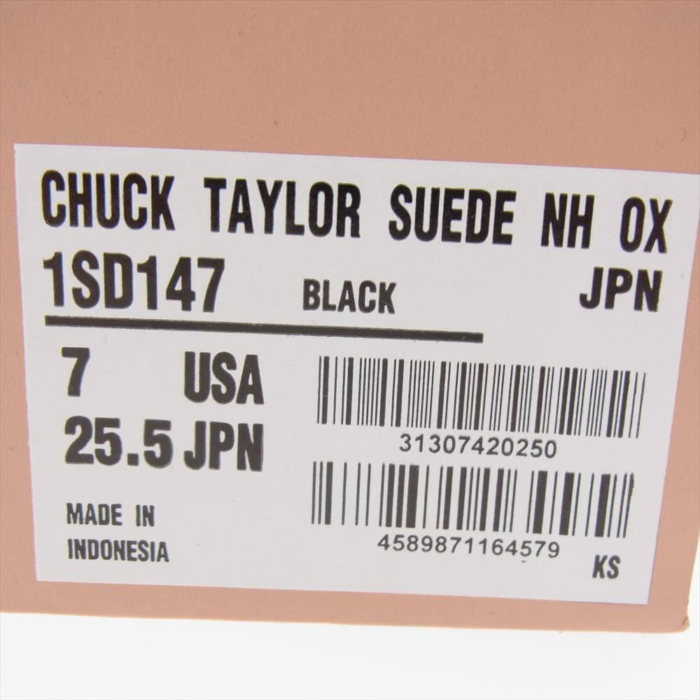CONVERSE コンバース 1SD147 ADDICT N.HOOLYWOOD 2022 CHUCK TAYLOR HI アディクト エヌハリ チェックテイラー スエード スニーカー ブラック系 25.5cm【極上美品】【中古】