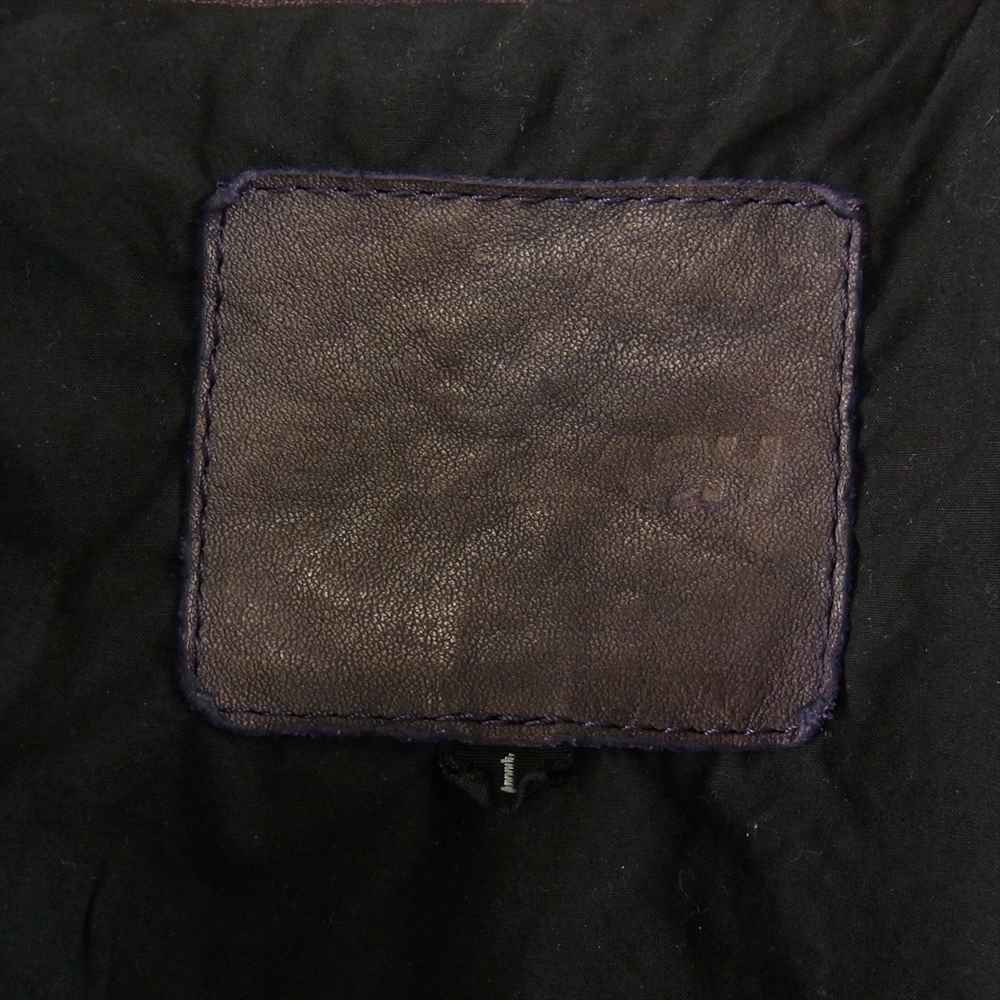 ISAMUKATAYAMA BACKLASH イサムカタヤマバックラッシュ 1773-07 JAPAN SHOULDER GARMENT-DYED DOUBLE RIDERS ジャパンショルダー 製品染め ダブルライダース ジャケット パープル系 S【極上美品】【中古】