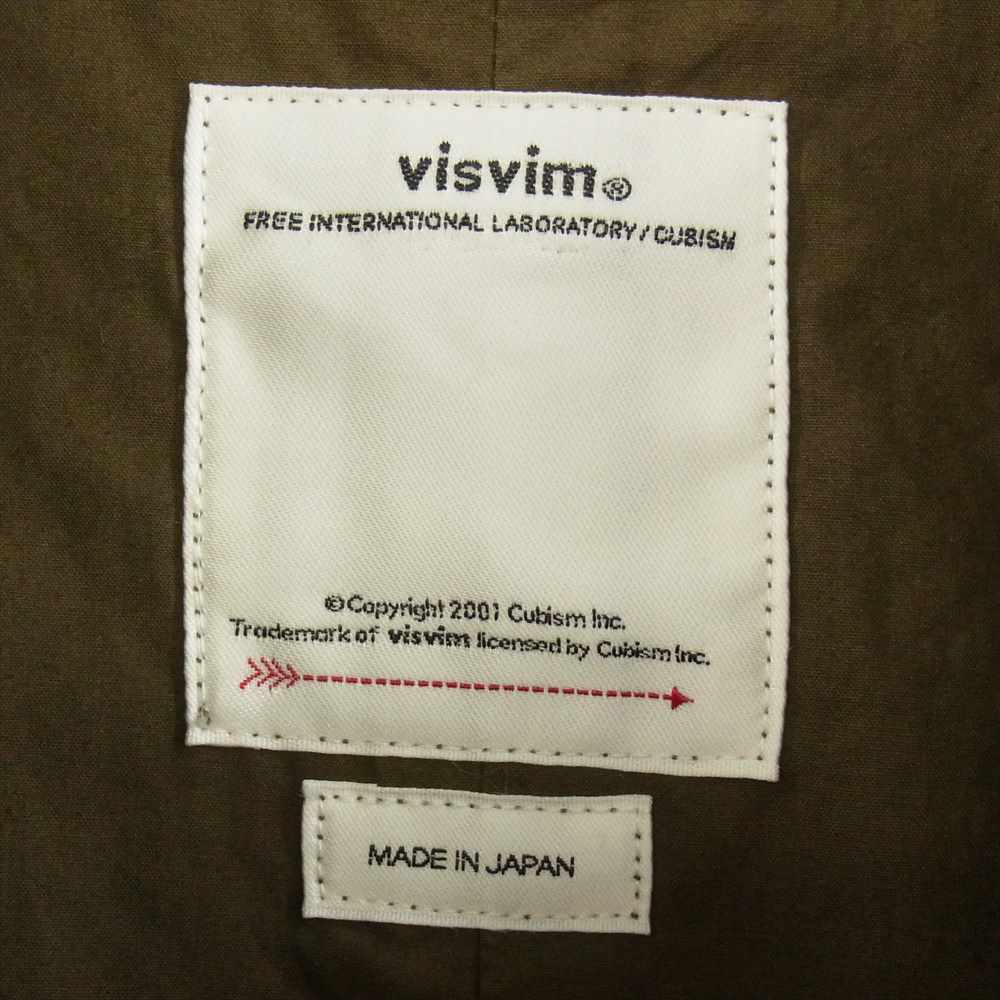 VISVIM ビズビム 22AW 0122205013008 SIX-FIVE FISHTAIL PARKA フィッシュテール パーカ ミリタリー コート オリーブ系 1【極上美品】【中古】