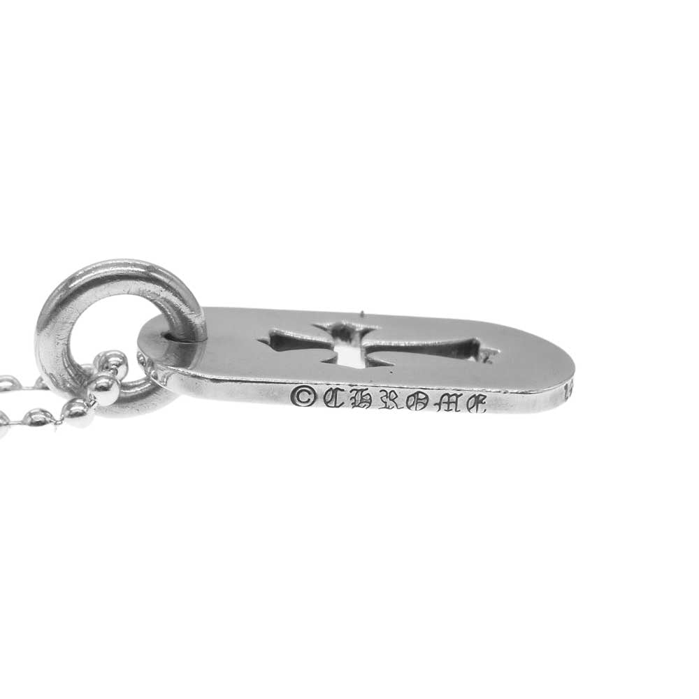 CHROME HEARTS クロムハーツ（原本有） カットアウト クロス スモール ドッグタグ ネックレス シルバー系【中古】