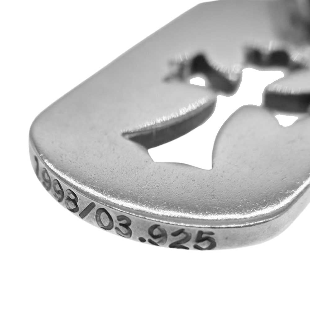 CHROME HEARTS クロムハーツ（原本有） カットアウト クロス スモール ドッグタグ ネックレス シルバー系【中古】