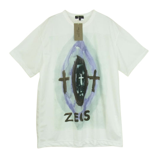 COMME des GARCONS HOMME PLUS コムデギャルソンオムプリュス 19AW PD-T036-051-1-4 Zeus ゼウス プリント Tシャツ ホワイト系 L【美品】【中古】