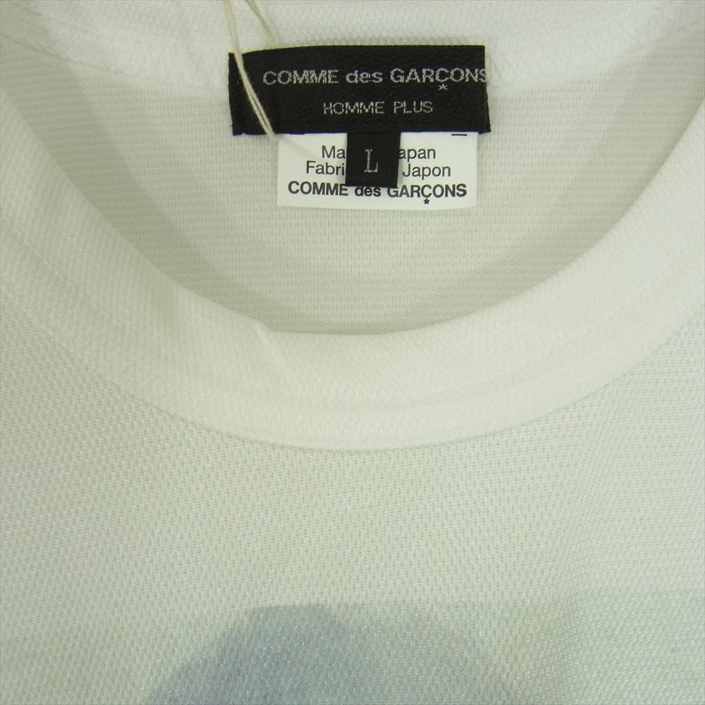 COMME des GARCONS HOMME PLUS コムデギャルソンオムプリュス 19AW PD-T036-051-1-4 Zeus ゼウス プリント Tシャツ ホワイト系 L【美品】【中古】