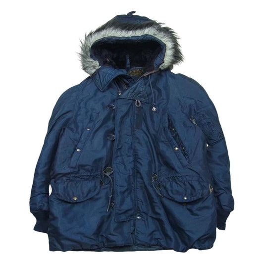 アビエーターズ クロージング MIL-J-6279 N-3A フライト ジャケット ネイビー系 L【中古】